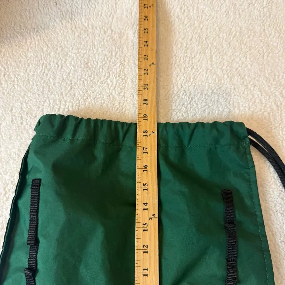 Nike Training Gym Sack Green Black Drawstring Backpack Bag